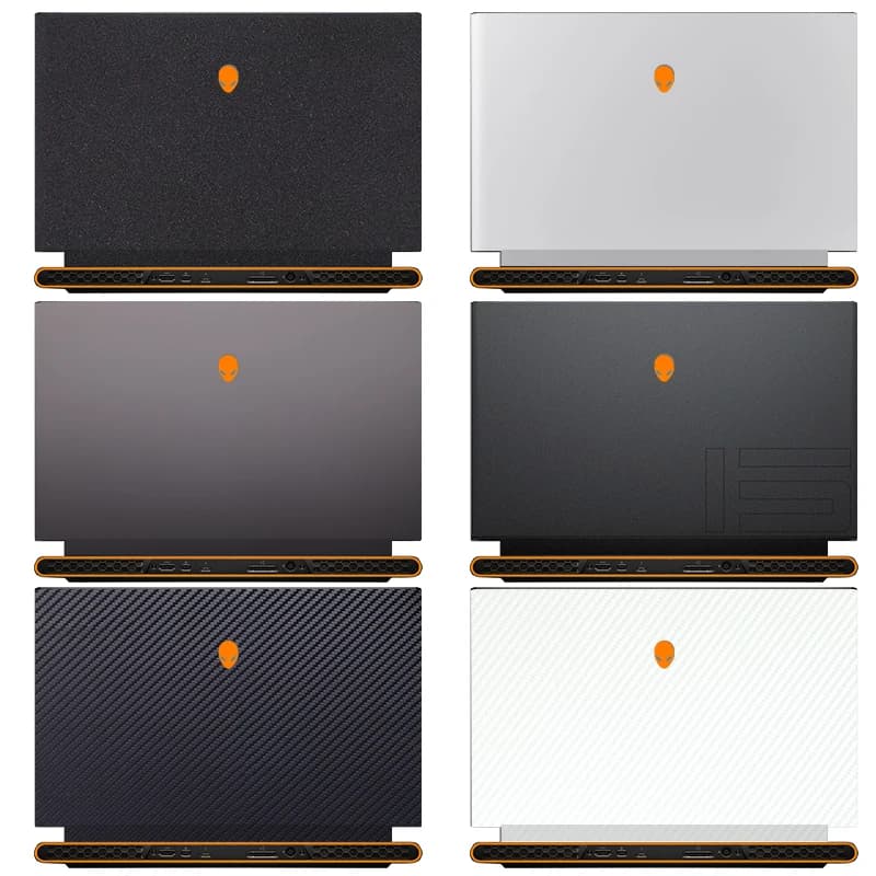 Pelle di colore puro del computer portatile di moda per Alienware M18X R1 R2 18 ALW18 ANW18 M18X R3 P19E Notebook da gioco da 18 pollici