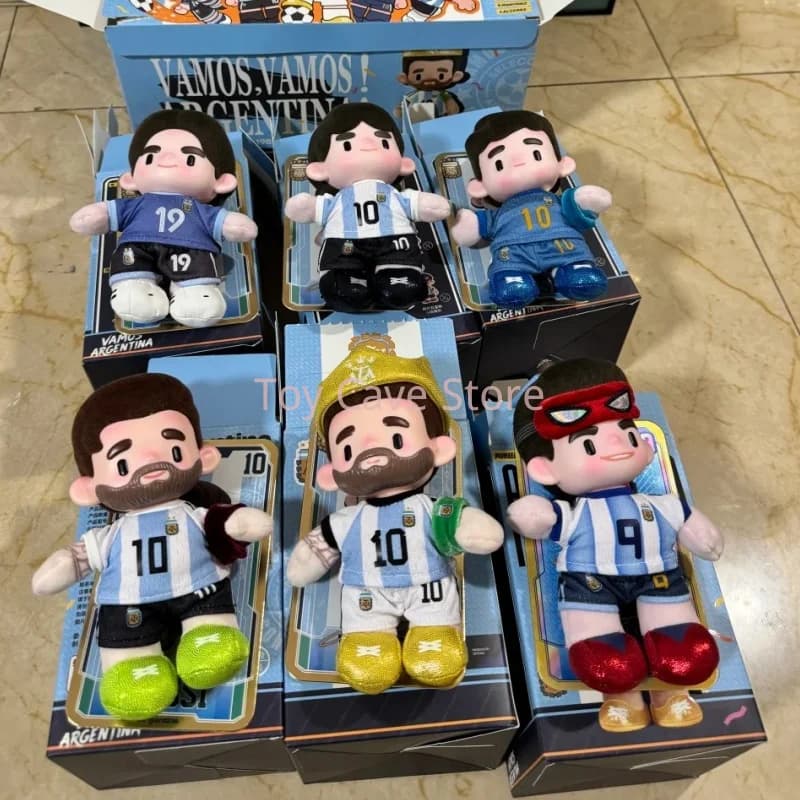 New Original In-Stock 2026 Usa Mexico Canada World Cu Argentina National Tea Messi Vinyl Figure Blind Box Pendant Toys Gifts