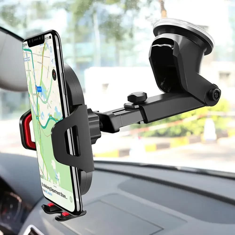 Ventosa Supporto per telefono per auto Supporto per telefono GPS Supporto per cellulare mobile per iPhone 13 12 11 Pro Max X 7 8 Xiaomi Huawei Samsung