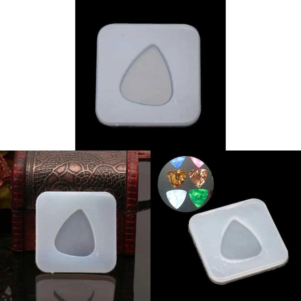 Triangular Plectrum Guitar Pick Resin Molds for Resin Casting 3D Epoxy Resin M