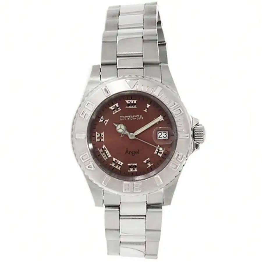 Invicta 14362 Womens Angel Brown Dial Stainless Steel Bracelet Quartz Watch