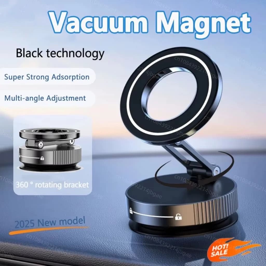 Supporto Magnetico Super Potente per Telefono, Design Pieghevole a 360 Gradi ° Supporto per telefono regolabile con ventosa per auto, scrivania, bagno - Vendita calda