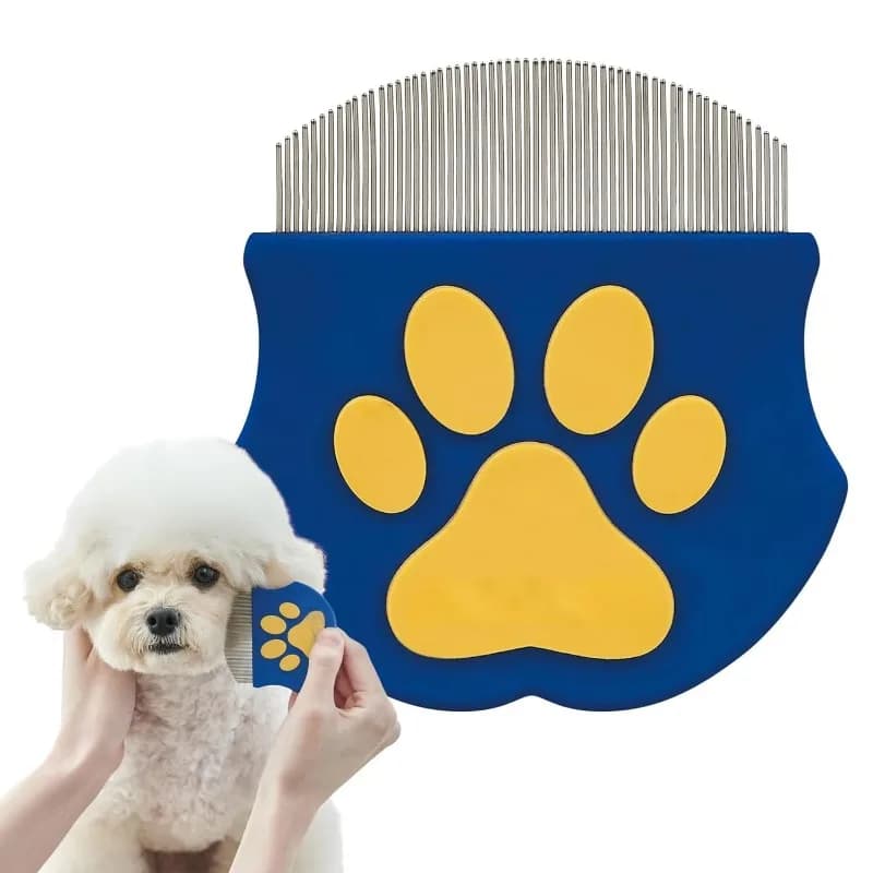 Set di 10 Pettini per Toelettatura Animali - Strumento per Rimozione Pulci e Cura del Pelo per Gatti/Cani