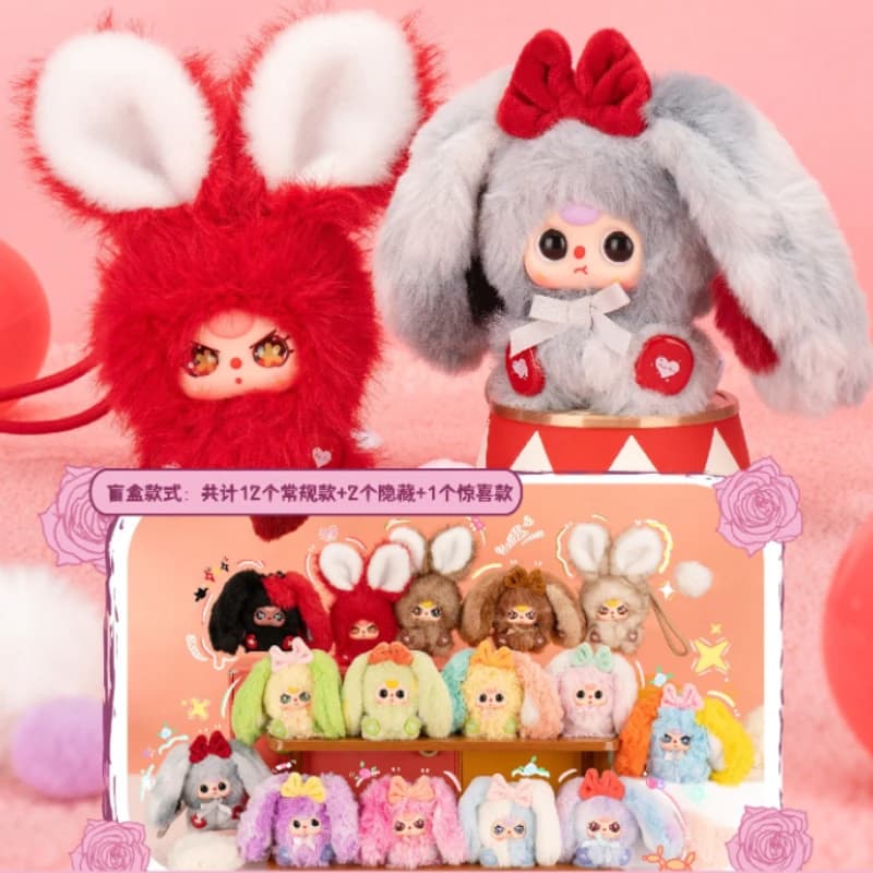 Baby Three Alice Rabbit Town Series Blind Box Baby Three Anime Figure Bunny Surprise Bag Mystery Box Vinyl Face Doll Toys Gift