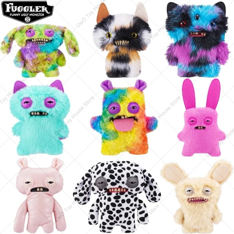 Original Fuggler Ugly Teeth Monster Butt Ugly Pets Plush Toys Kawaii Fugglers Dog Cat Cartoon Stuffed Animals Peluche Doll Gift