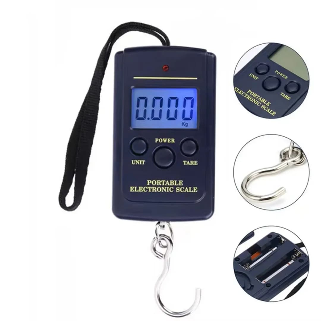 Mini Multifunzionale Mini 40kg/10g Elettronico Appeso Bagagli Da Pesca Balanca Portatile Digitale Pratica Tasca Peso Gancio Bilancia