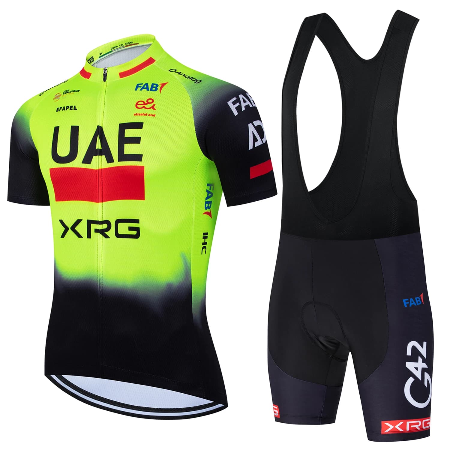 Complete Cycling Man Yellow Fluorescent UAE: MTB/Bici Street Shorts 2026