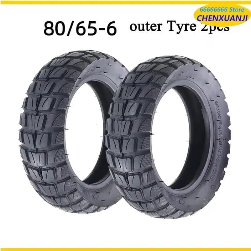 Pneumatici tubeless 80/65-6.5 per minimizzatori scooter elettrici KUGOO M4/M4 Pro Pneumatici durevoli da 10 pollici Parte