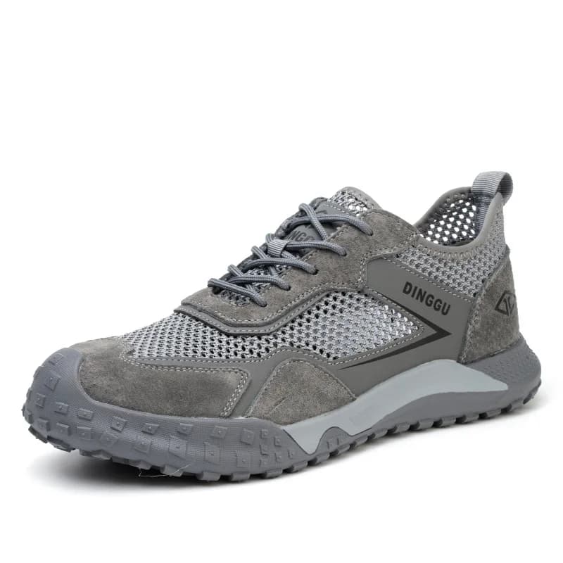 mens casual breathable steel toe caps working safety shoes summer tooling security boots outdoors worker safe footwear protect