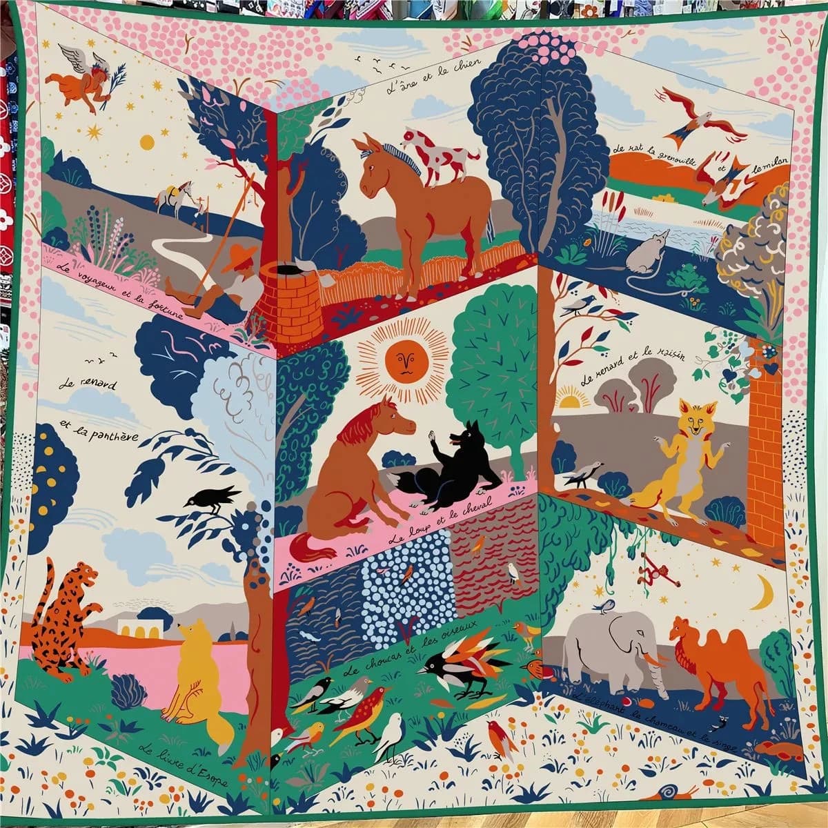 130 centimetri Nuovo Animale Paradiso Design Inverno Imitazione di Lana di Seta Delle Donne Scialle All'aperto Sciarpa Calda Grande Sciarpa Quadrata Pashmina Bandana