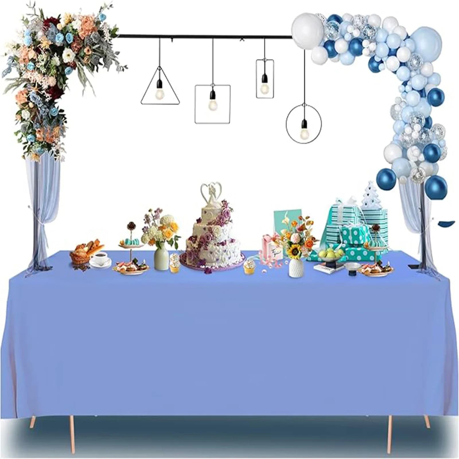Supporto per Arco di Palloncini da Tavolo, Struttura per Decorazioni di Matrimoni, Compleanni, Halloween e Natale