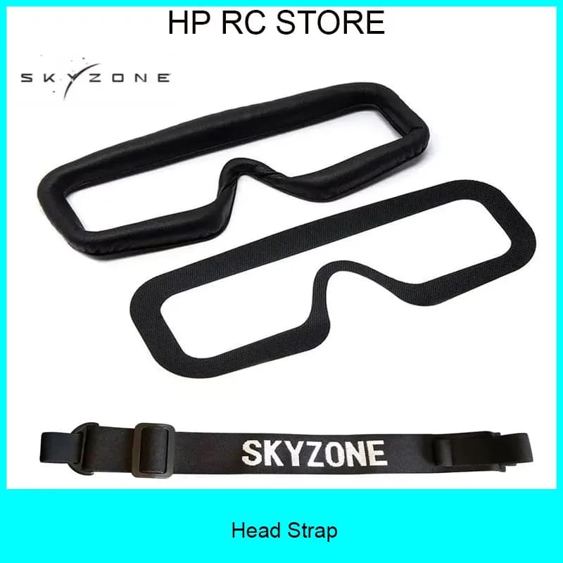Pezzi di ricambio per occhiali Skyzone SKY04X/SKY04L FPV - Cinghia per la testa, piastra frontale, cuscinetto in PU con velcro