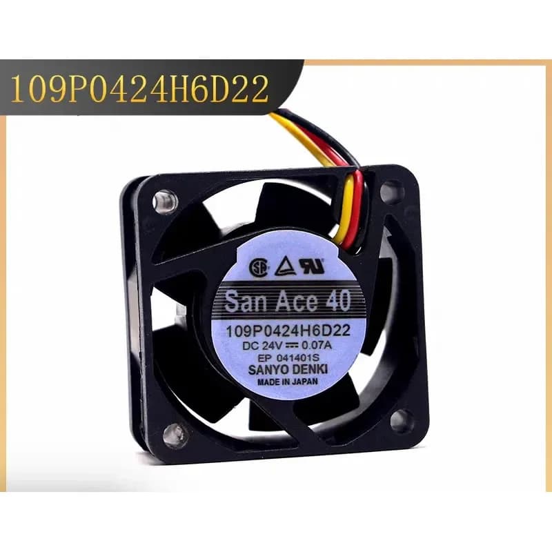 for Japan Sanyo 109P0424H6D22 24V 0.07A 4020 Inverter Fan for Fanuc Fan 4CM