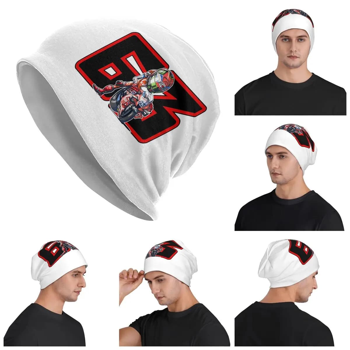 Pecco Bagnaia 63 Skullies Berretti Hot Hats Autumn Winter Outdoor cap knitted cap caps for adults unisex