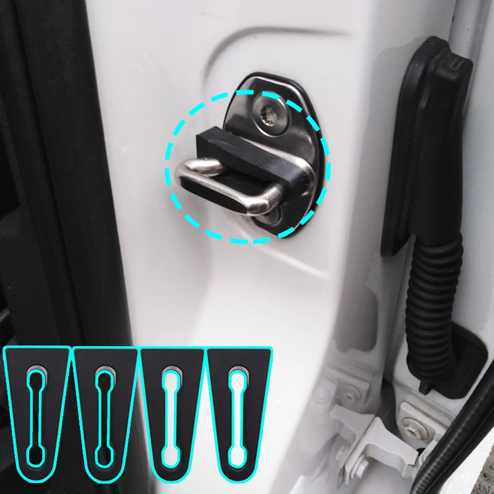 Serratura della porta Buffer Ammortizzatore Sordo Guarnizione Tappo Deadener Per VW Polo Bora Caddy Golf Jetta T5 Multivan Passat Scirocco Tiguan Tiguan
