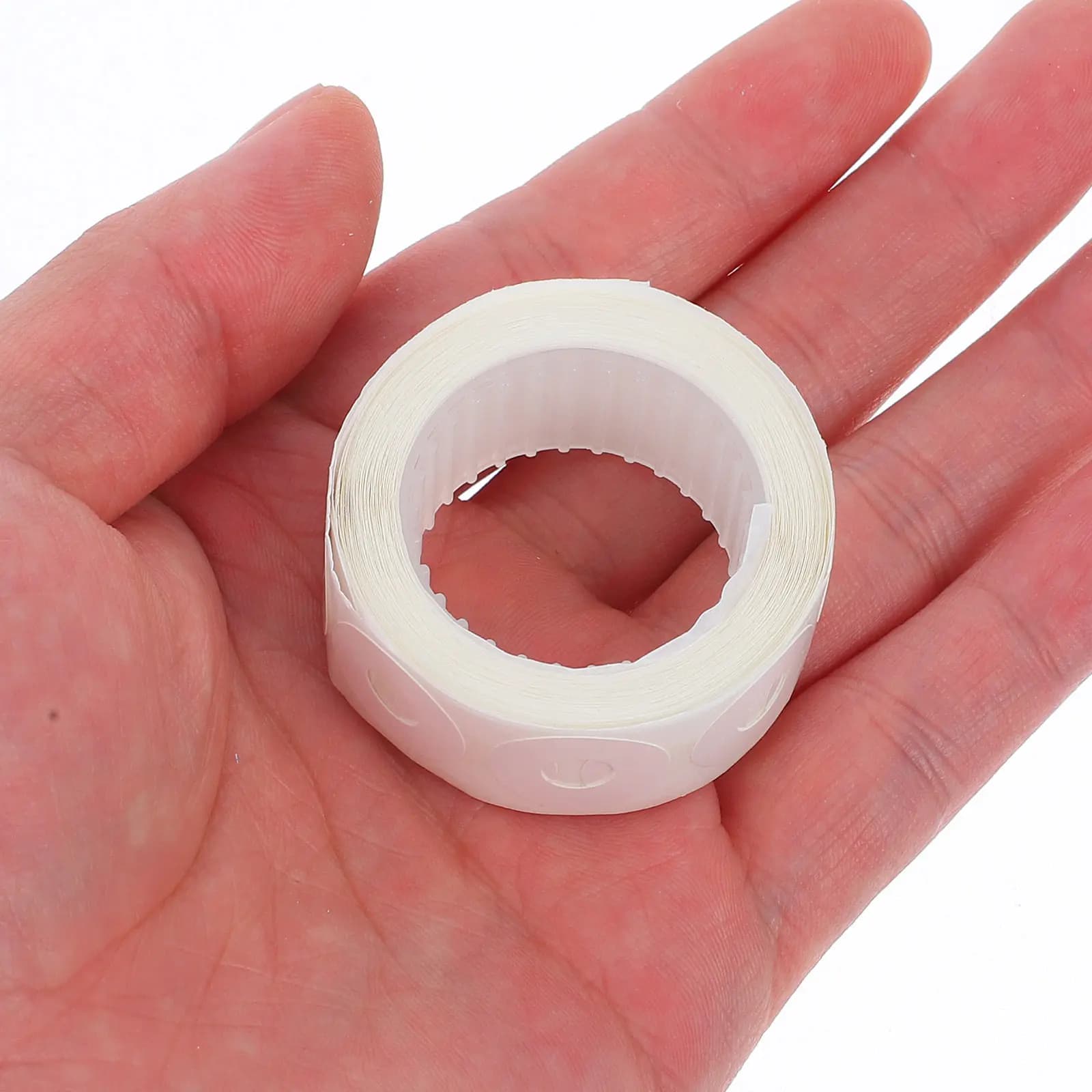 500 Pezzi Etichette Adesive in PVC Bianco per Rinforzo Fori, Protezioni per Pagine, Adesivi per Raccoglitori, Agende, Quaderni, Riparazioni