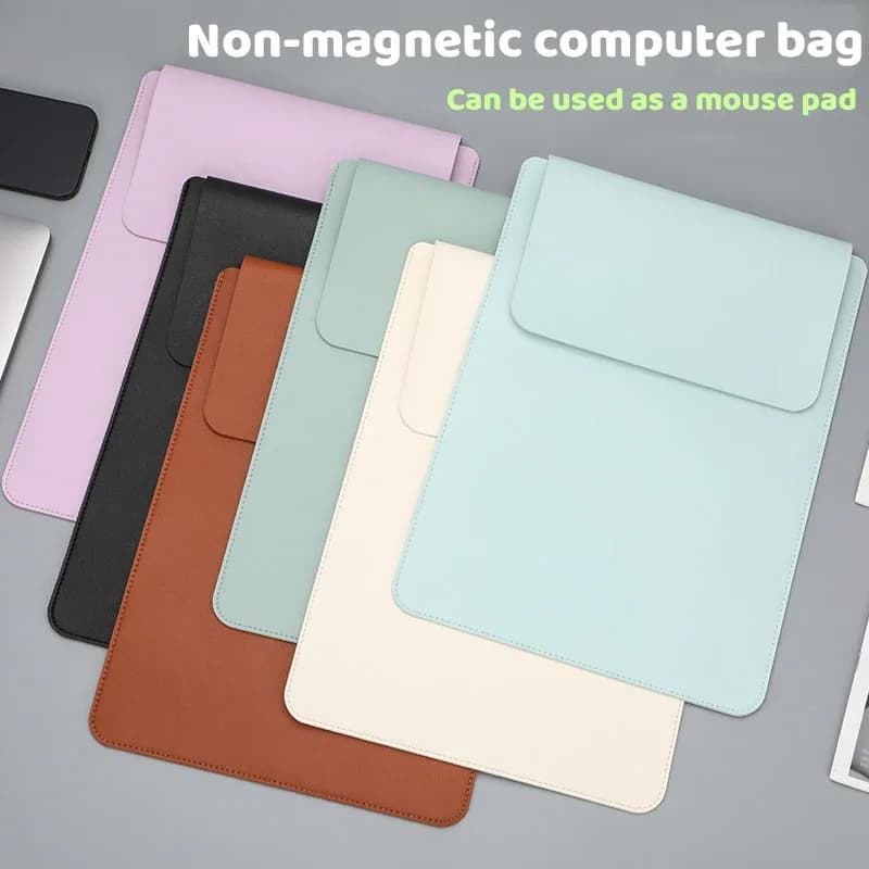 Zxiixz 1Pc Custodia multifunzionale per laptop in PU Custodia impermeabile per MacBook da 13 pollici Cover Colori diversi con custodia per penna