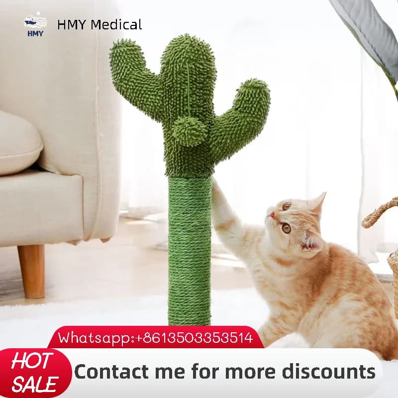 Simpatico cactus per gatti, albero giocattolo con palla, tiragraffi per gatti, gattini, arrampicata, funghi, condominio, mobili protettivi, consegna veloce
