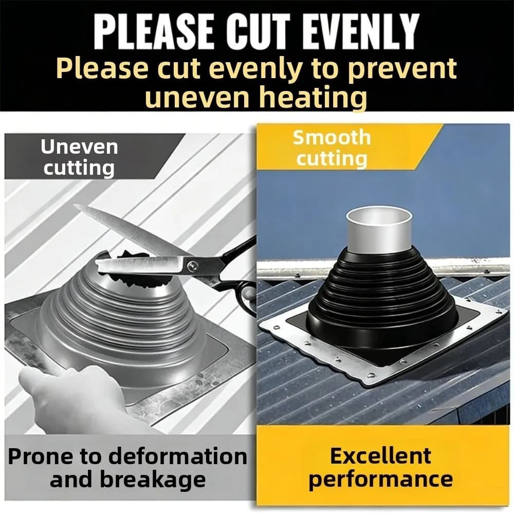 Silicone Roof Pipe Boot Flexible High Temperature Silicone Pipe Boot Waterproof Roof Pipe Sleeve