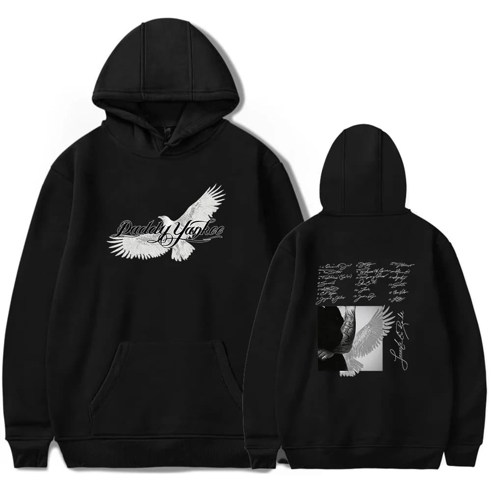 Daddy Yankee LAMENTO EN BAILE Hoodie Unisex retro fashion long sleeved hooded sweatshirt sportswear