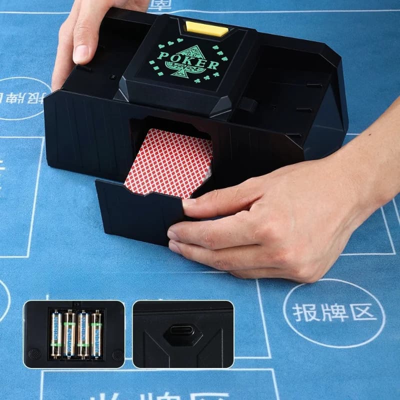 Giochi di carte Giocattoli Hobby Il nuovo gioco da tavolo Shuffler Texas Hold'em ha un semplice funzionamento di arresto di avvio automatico