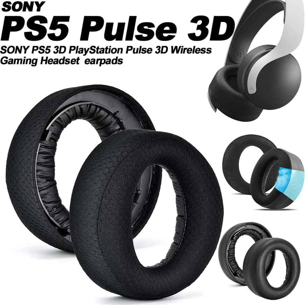 Earpads for SONY PS5 3D PlayStation Pulse 3D Wireless Gaming Headset earpads