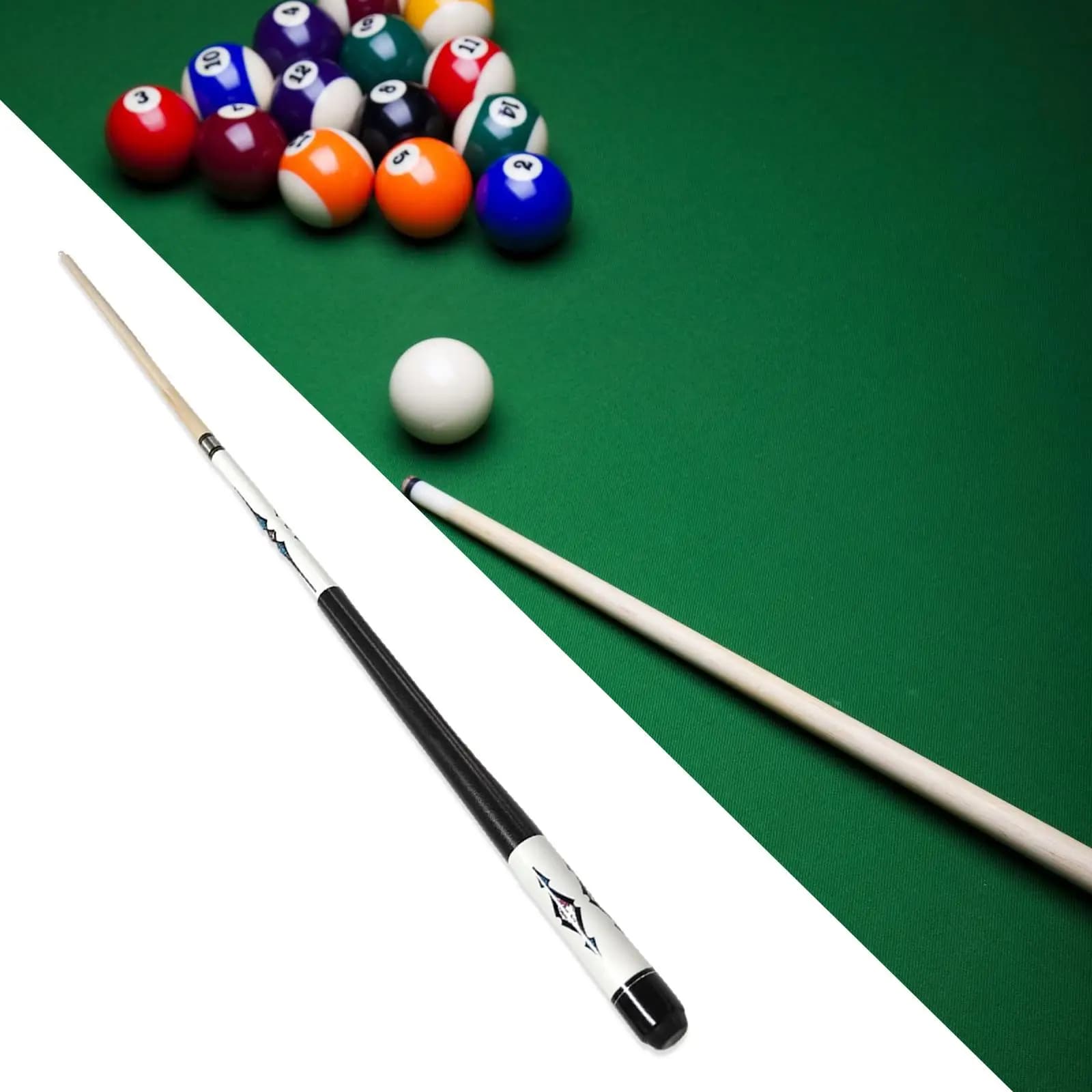 Pool Cue 145cm Fashion 1/2 Split Replacement Lightweight Practical Billiard Accessory Professional Billiard Cue Adult Men Women