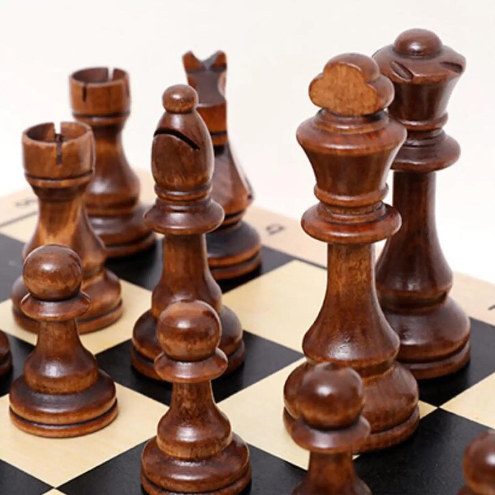 Mini Set di Scacchi in Legno, Scacchiera Pieghevole Professionale da 18 Pollici