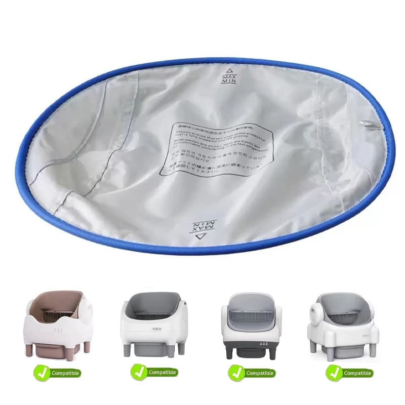 Replacement Liners Washable Fabric Pad for Automatic Litter Box Absorbent Waterproof Scratch-Resistant Toilet Mat