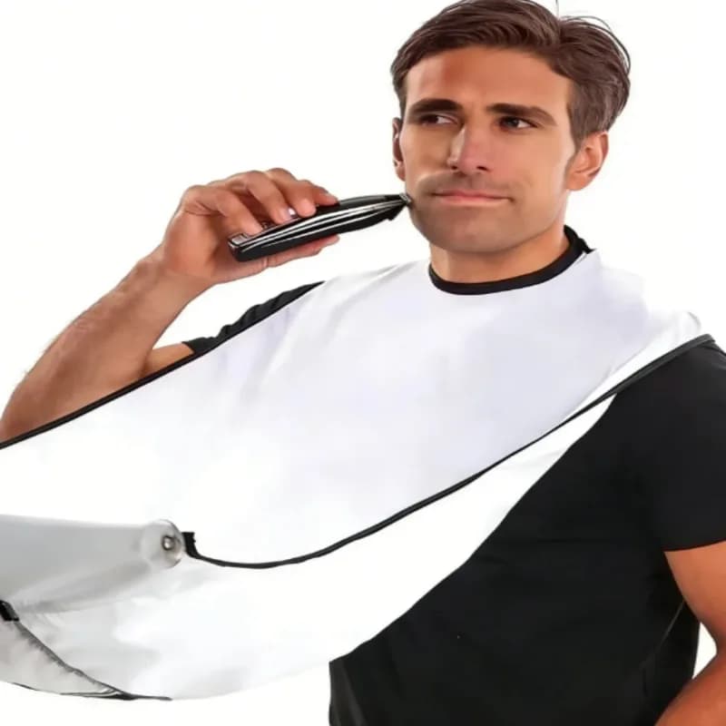 Grembiule da barba da uomo, mantella raccogli-barba, bavaglino per la cura del viso, bavaglino per adulti, per la pulizia del rasoio, per parrucchieri, per uomo, grembiule igienico, regalo