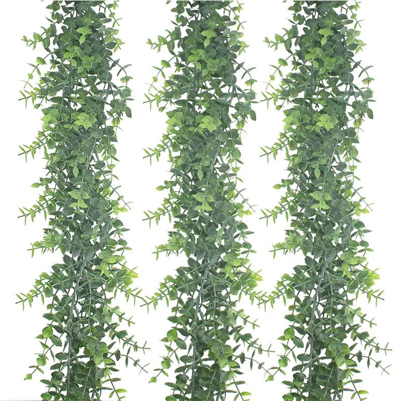 1/3 pcs 180cm artificial eucalyptus screws garland Rattan green plants fake hanging wedding background garden decorations for home