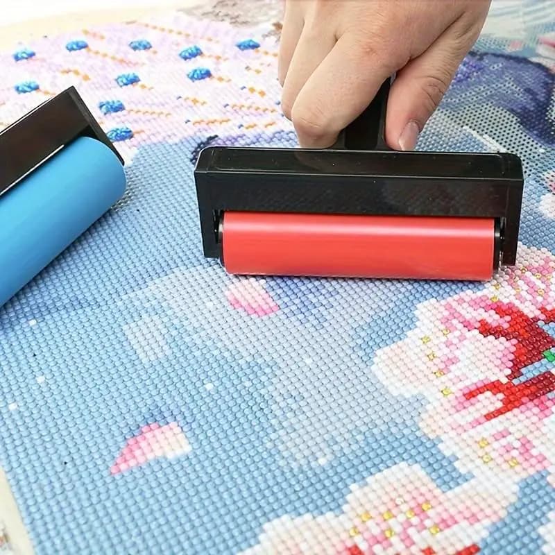 10cm Diamond Painting Roller Plastic Rubber Press Wheel DIY Diamond Pressing Tool Square Drill Round Drill Reinforcement Colorful Roller