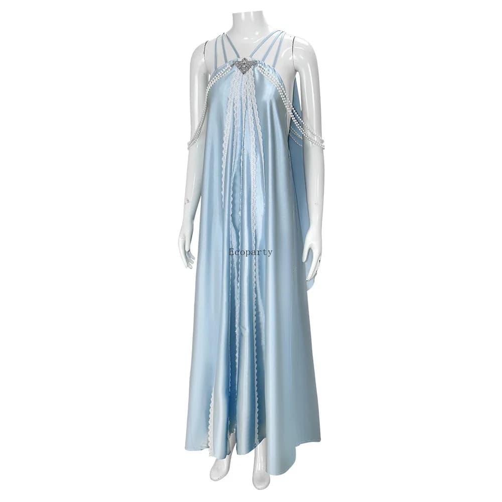 halloween costumes Anime 2025 New Star Padme Amidala Blue Cosplay Dress Halloween Dress Princess Dress Long Dress Kleid
