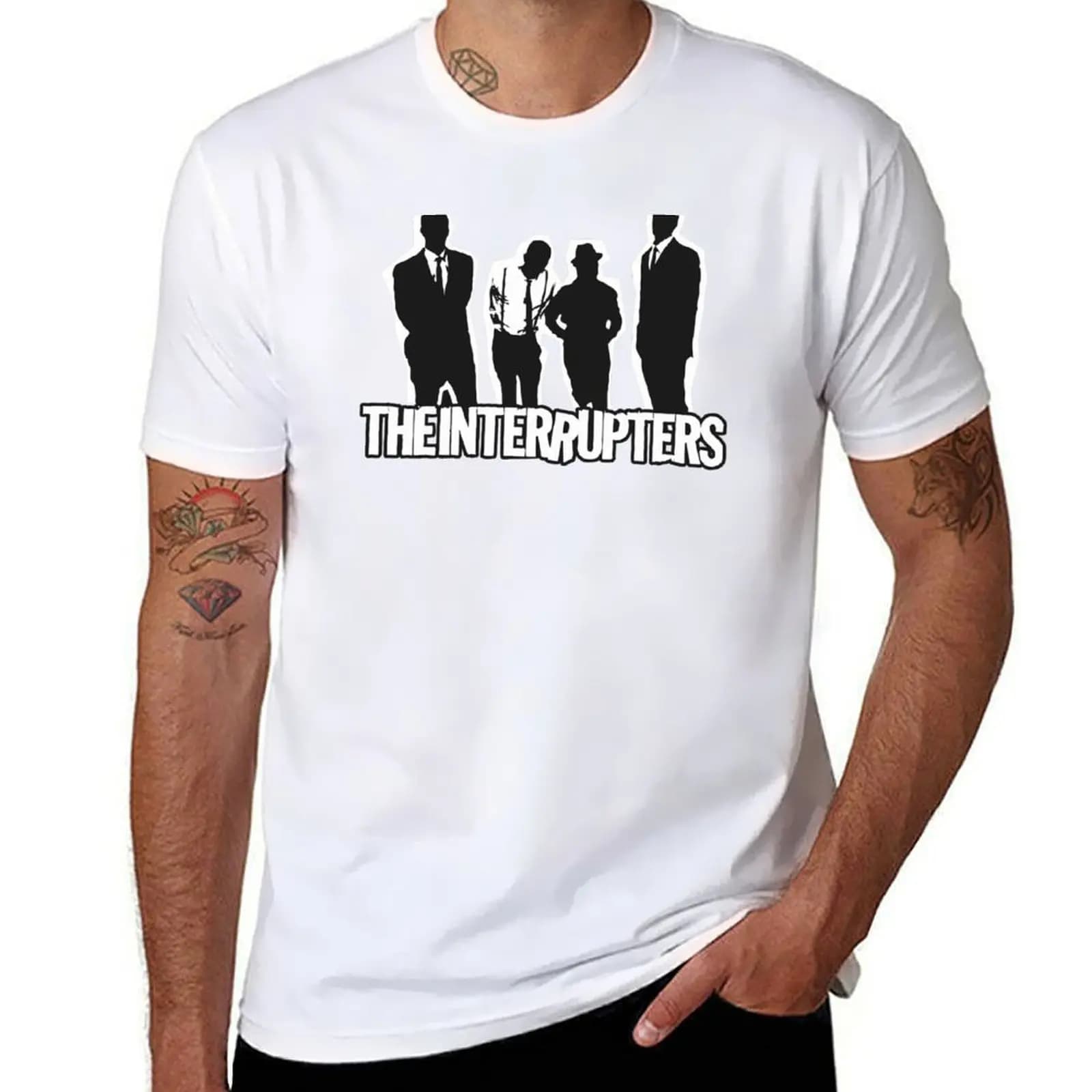 The InterupSka The InterupSka T-shirt uomo magliette cotone magliette uomo 100% T-shirt