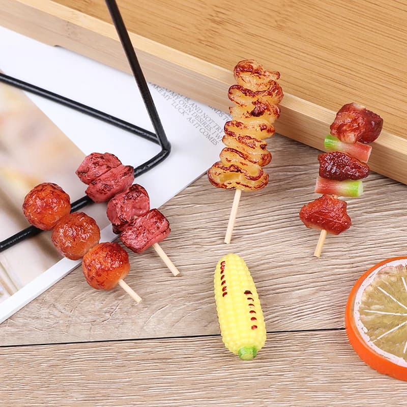 1 pz carino mini gioco giocattolo barbecue simulazione cibo in miniatura per casa delle bambole giocattolo