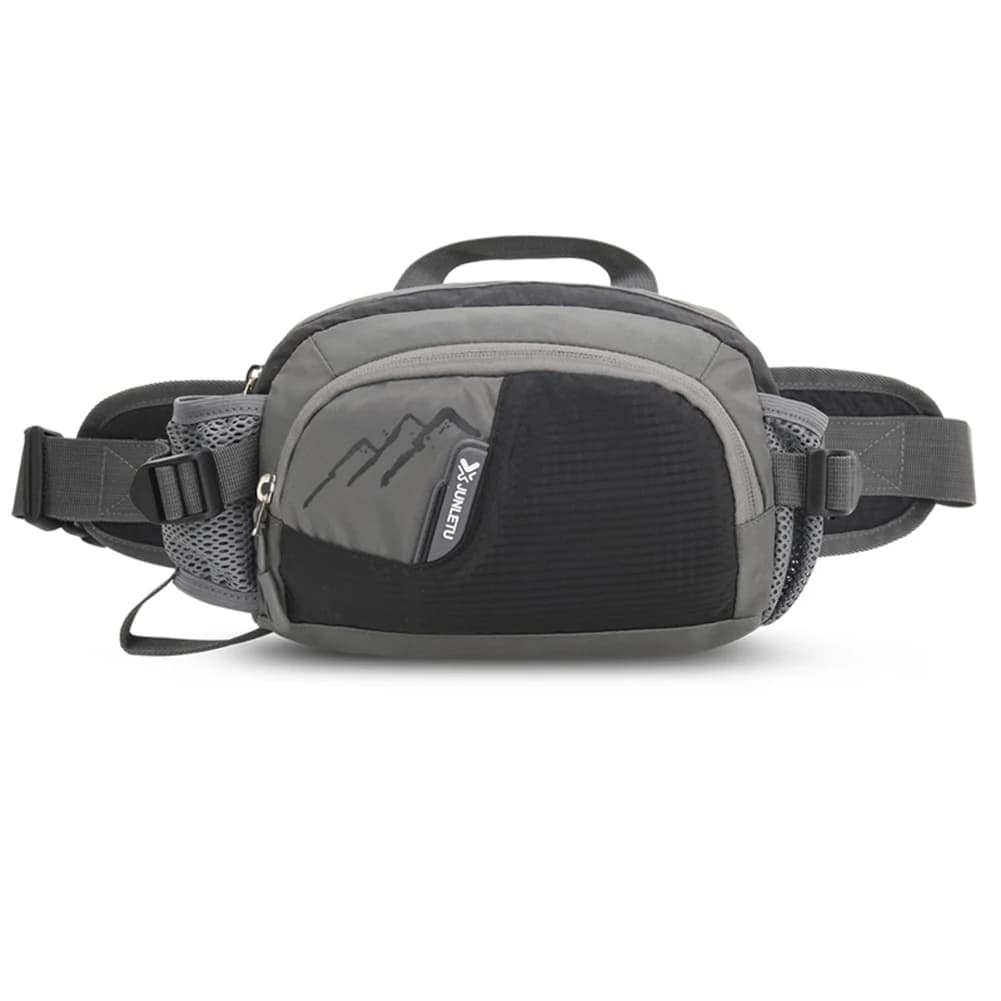 Running bag with belt for phone, nylon bag with bottle holder for running, hiking, hydration, jogging