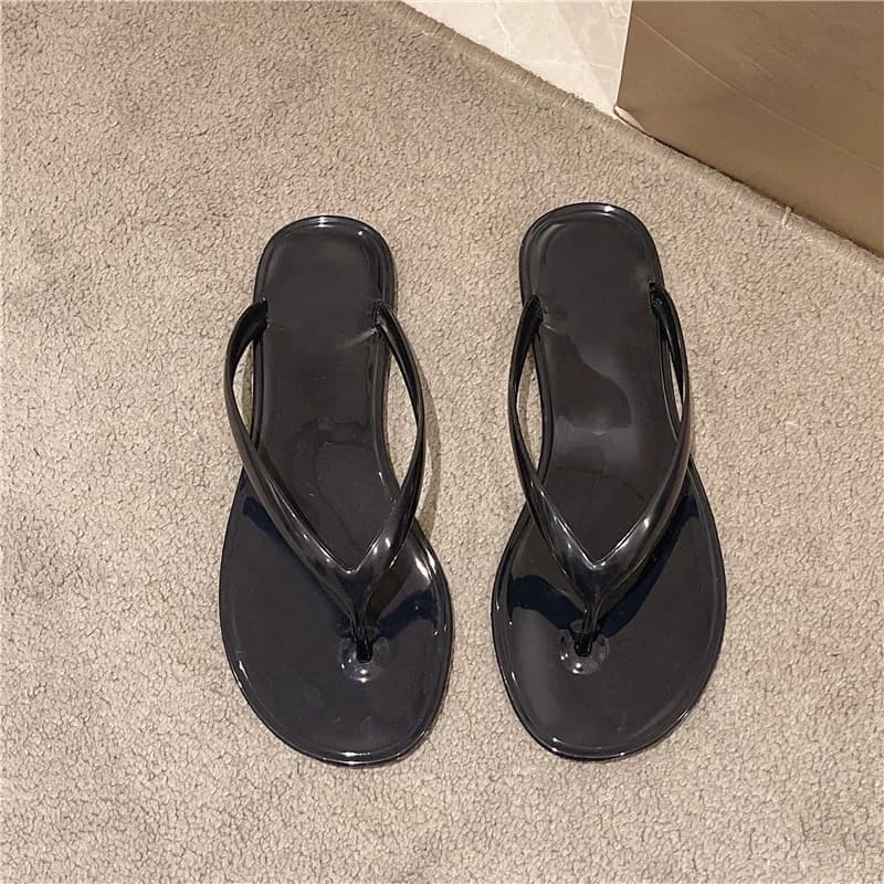 2026 new Spring/summer/women slippers candy-colored beach sandals outdoor PVC fashion ladies flip flops