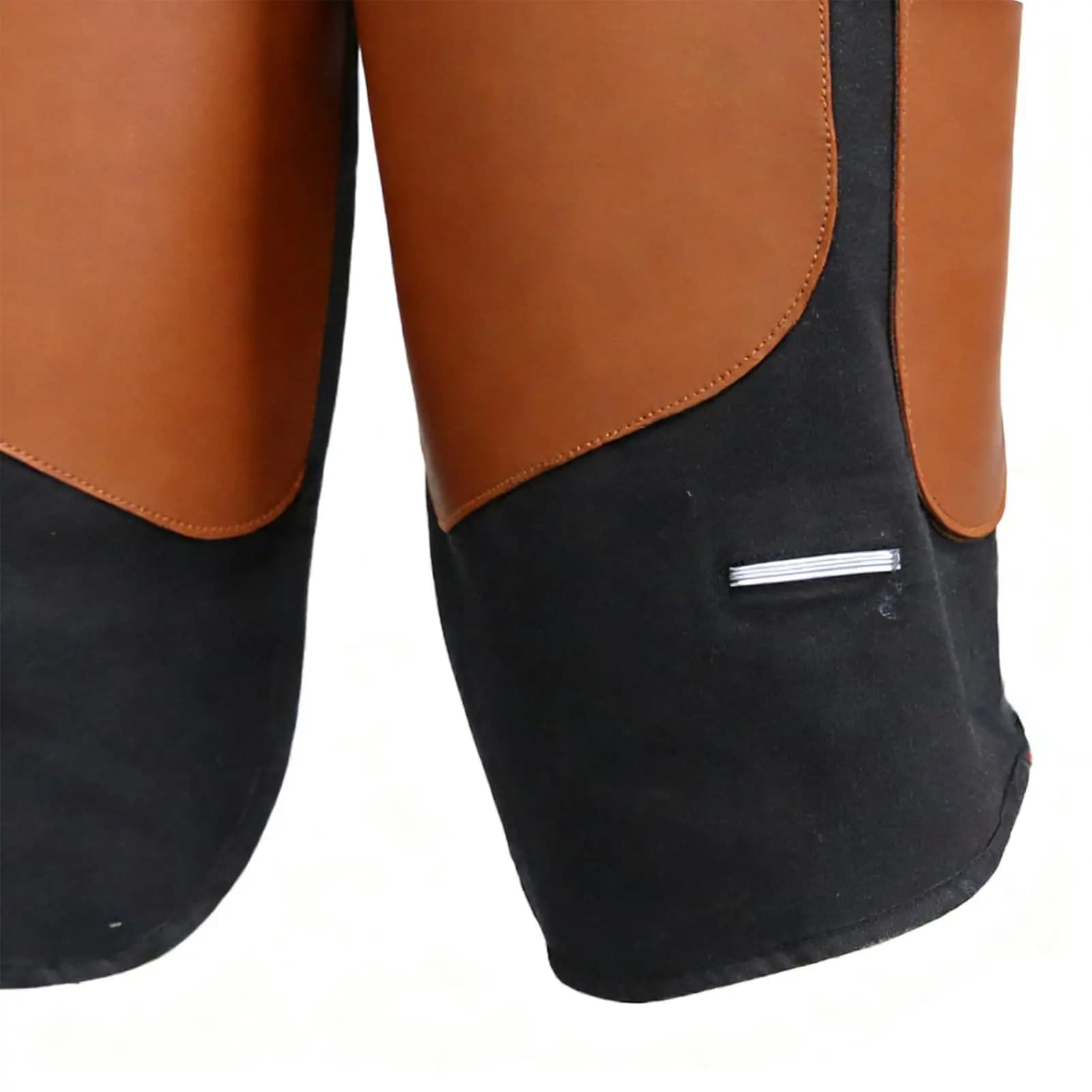 Grembiule da maniscalco per uomo, pantaloni protettivi con supporto per ginocchia, tracolla regolabile, grembiule da saldatore in pelle sintetica per uomo