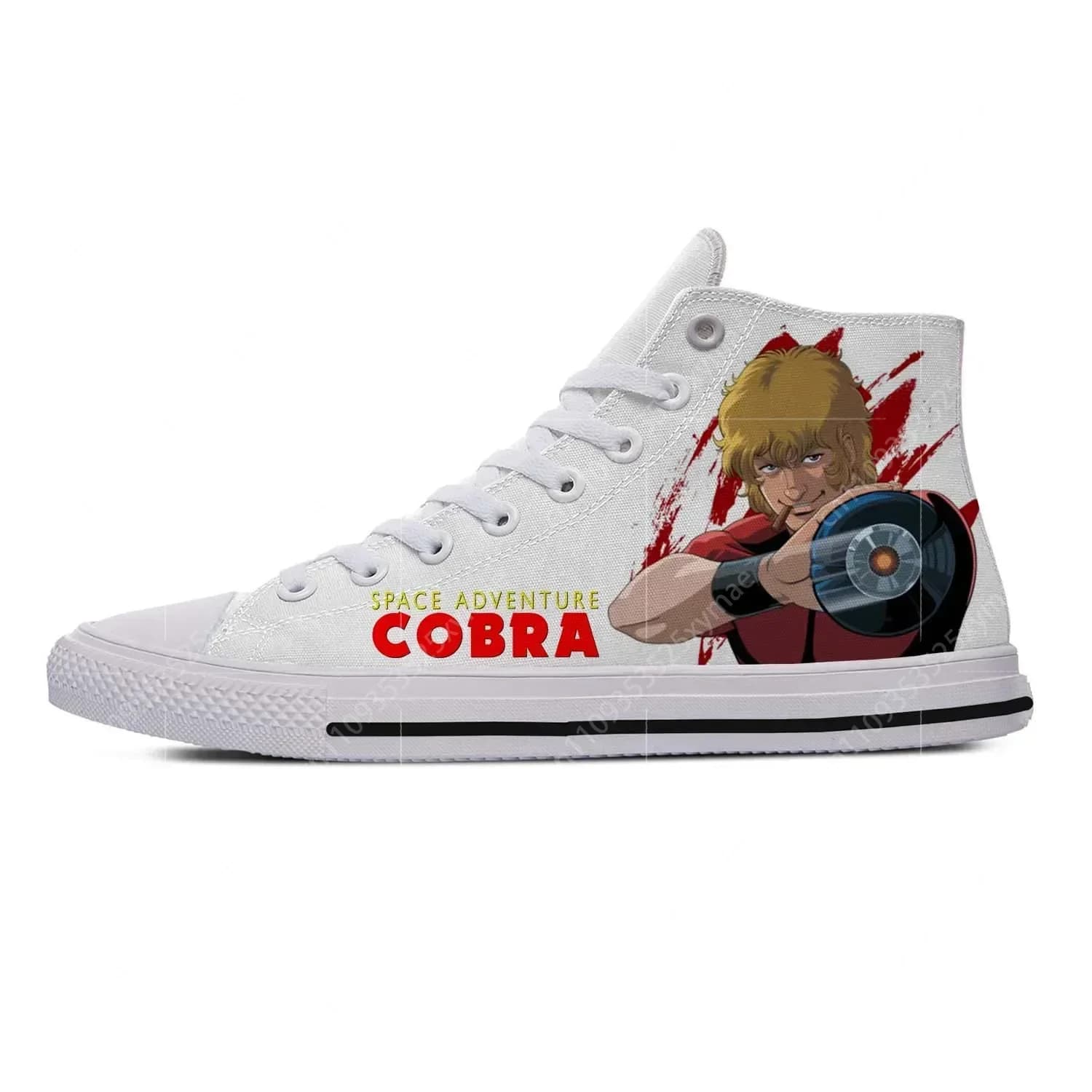 Anime Cobra Space Adventure High Top Sneakers Scarpe casual da uomo, da donna, per adolescenti, scarpe da corsa in tela, scarpe leggere con stampa 3D