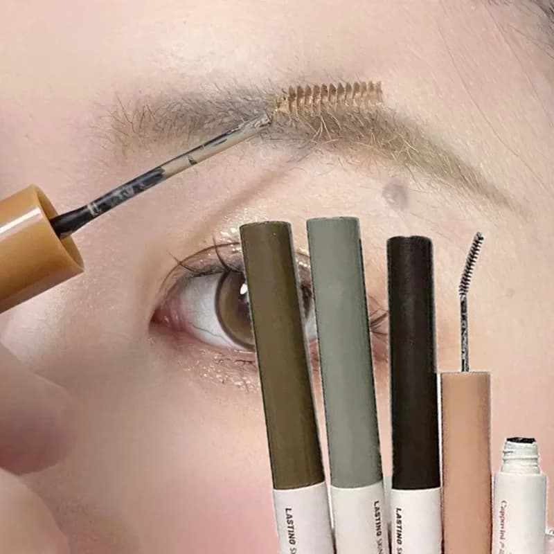 5 Colors Waterproof Eyebrow Tint Mascara, Natural Wild Brow Gel, Long Lasting Smudge-Proof Volumizing Eyebrow Mascara with Brush