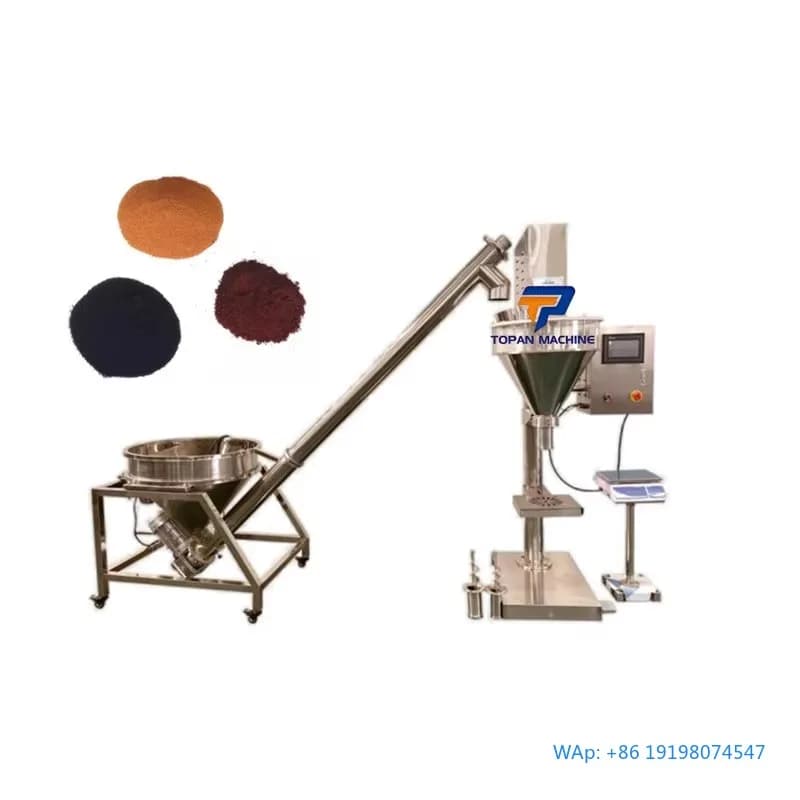 Powdered Cans Filling & Tapping Machine, Protein Can Packing Equipment
