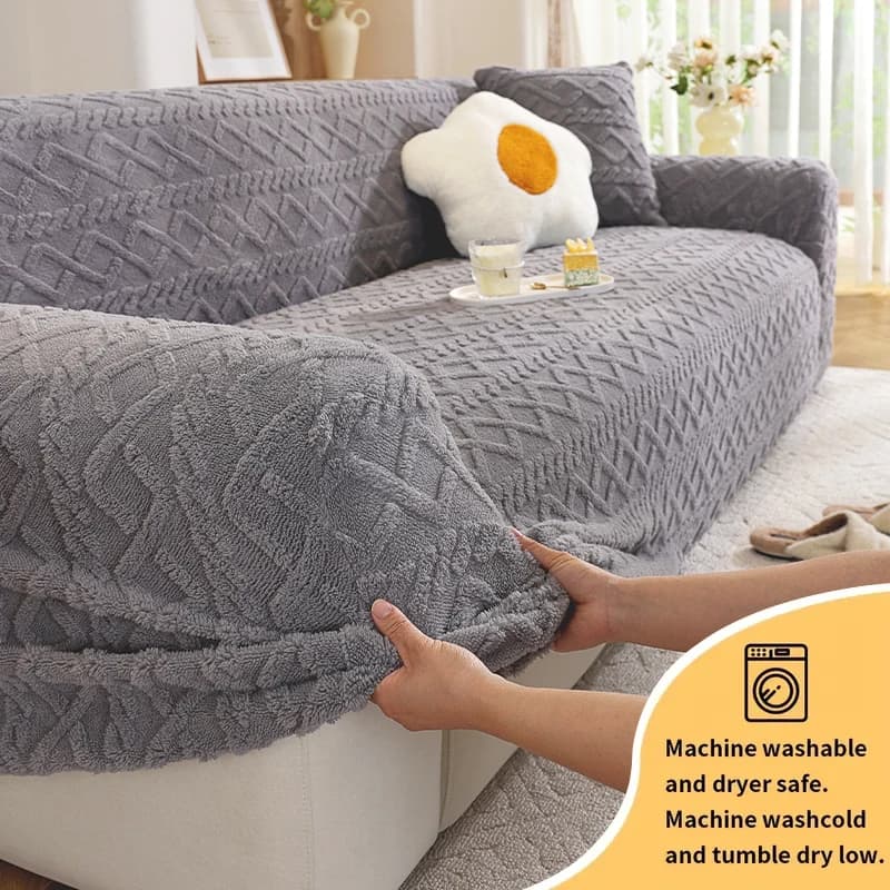 Copridivano 1PC-Shu Mianrong, copridivano jacquard moderno e semplice, cuscino del sedile antigraffio e antiscivolo