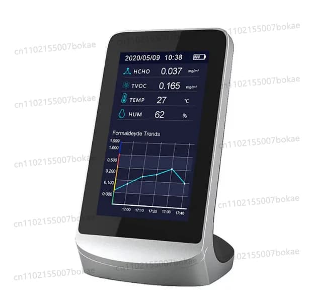 Air quality pm2.5 & formaldehyde detector, dust particle counter, dust, smoke, haze & gas analyzer