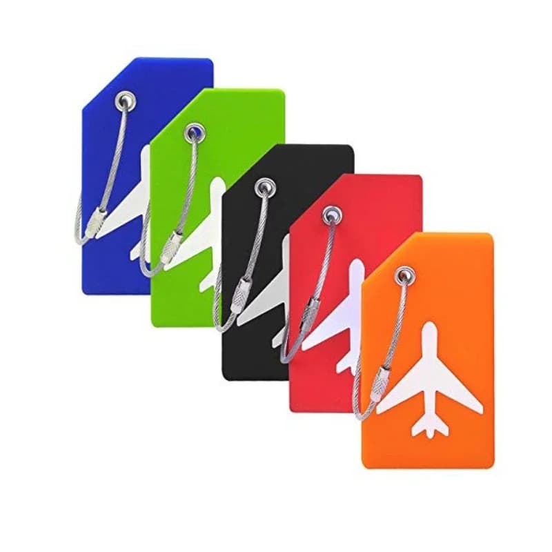 1 pz etichette per bagagli in silicone accessori da viaggio etichette per nome valigia durevoli porta etichette per indirizzo