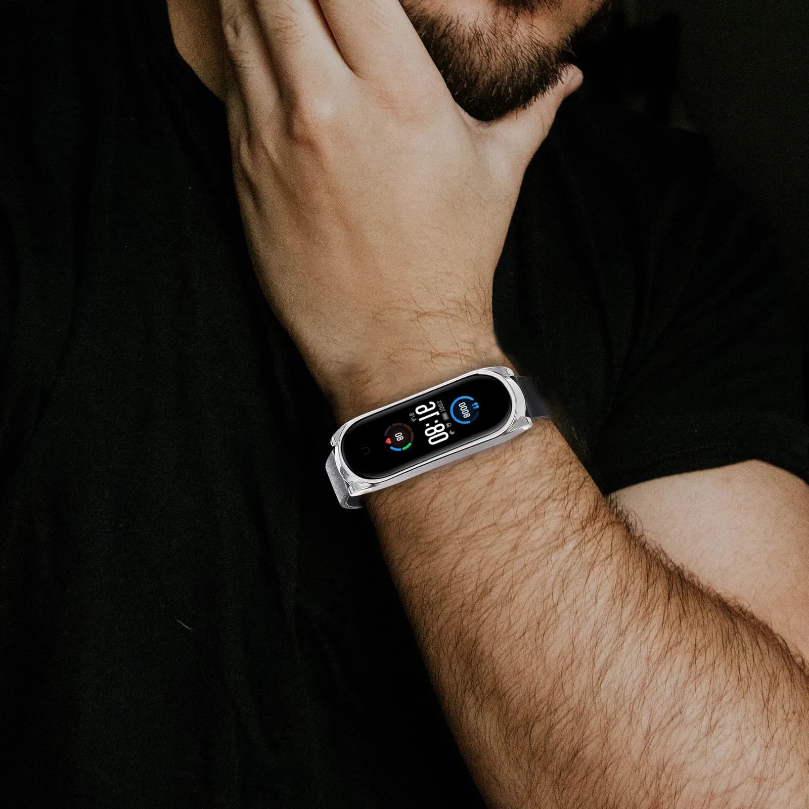 Cinturino alla moda con chiusura a farfalla a doppio blocco compatibile con Xiaomi 5 5NFC, cinturino leggero resistente al sudore per lo sport