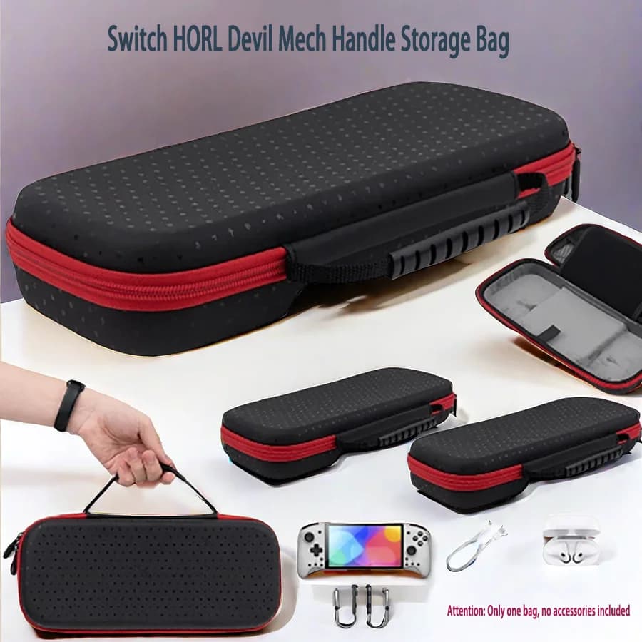 For Switch Hori Split Pad Pro Controller Carrying Case Storage Bag Gamepad Protection Box Travel Pouch Game Card Slot