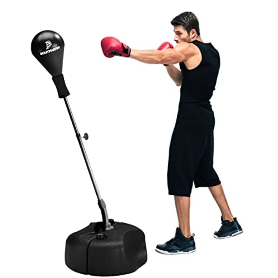 TechTools Boxing Bag Adjustable in Height with Support for Teenagers and Adults - Fast to Work Boxing, Stress Release and Fitness - Du