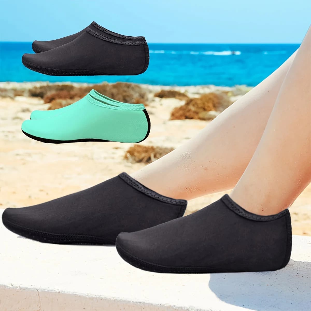 Scarpe Acquatiche Unisex, Calzini per Nuoto e Immersione, Sandali Estivi da Spiaggia, Scarpe Piatte Antiscivolo per Mare, Calzini Sneaker 2026