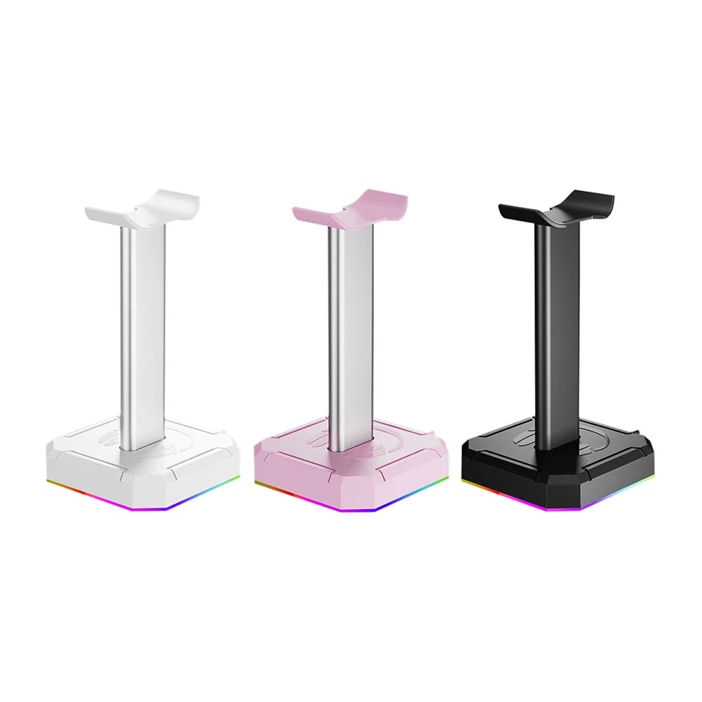 Support for headphone support Rack Retro Illumination RGB Head Support Rack Organizer Table Organizer Vertical Bracket Hook