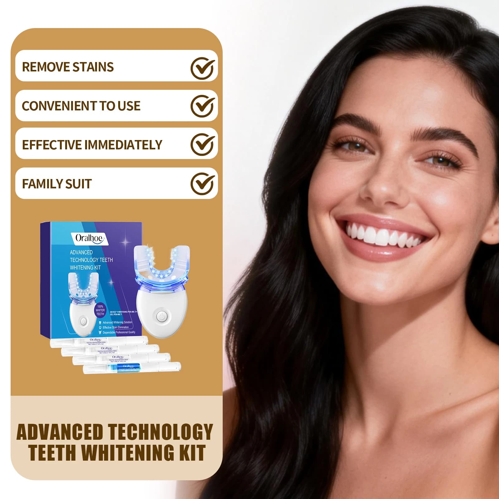 Whitening Kit for Tooth, Removing Macchie, Dental Color Restore, Instant Whitening Pen, Whitening Lamp, Personal Dentali Treatments